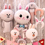 Birthday Decoration Rabbit Little White Rabbit Balloon Decoration Full Month Hundred Days Birthday K