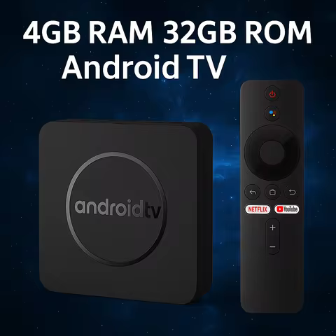 Android 14.0 TV Box 8K HDR Streaming Allwinner H313 Quad Core 2.4G/5.8GHz WiFi Netflix YouTube BT5.0