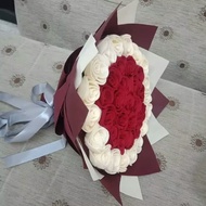 Buket Bunga Mawar Flanel Untuk Hadiah Wisuda Ulang Tahun Hari Ibu