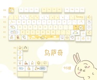 【DELIVER IN 3 DAYS】 ZIFRIEND 95 Keys Theme Keycaps MOA / OEM Height PBT Keycap Mechanical Customized