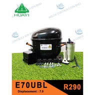 HUAYI COMPRESSOR - E70UBL/ R290 / DISP : 7.0 / LMBP