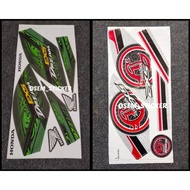 STICKER HONDA EX5 DREAM FI/ EX5 DREAM 110 HIJAU LUMUT/BATIK