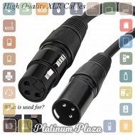 1 - 3 Meter Bochara Cable XLR M/F OFC Microphone Karaoke Cable Audo Mic Shielded BOF30 Grab Mdn