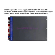 2000W 220V to 24V 48V dimmable LED light with DC power supply, adjustable power supply, regulated sw
