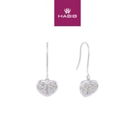 HABIB Diamond Earrings in 375/9K White Gold 45506