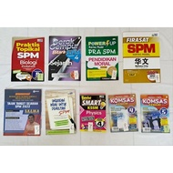 SPM buku rujukan/buku latihan/nota- Sejarah, Biologi, Moral, Karangan Bahasa Melayu, Physics, KOMSAS