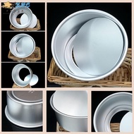 [Ready stock] 4/5/6/8/9 / 10inch Aluminium Alloy Nonstick Round Cake Pan Baking Mould with Removable Bottom DIY Baking T