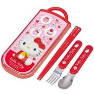 佳佳玩具 ---- 三麗鷗 正版授權 Hello kitty 凱蒂貓 三合一 餐具組 兒童餐具 不銹鋼【3742244】