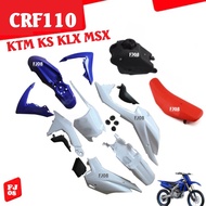 ชุดสีวิบาก crf110 ใส่ได้ทุกรุ่น CRF110 CRF110F KSR KLX110 ชุดสีแฟริ่ง แฟริ่งวิบาก ชุดสีรถวิบาก ชุดสี