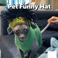 Cat and Dog Pet Decoration - Halloween Rock Style Funny Decoration Hat