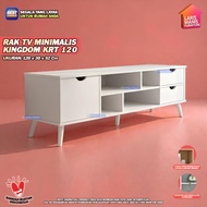 Rak TV Meja TV Minimalis Modern Terbaru Lemari TV Buffet TV Kabinet TV Tempat TV Kingdom KRT 120