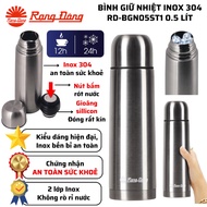 Rang Dong thermos bottle 0.5 liter 304 stainless steel, safe for health, durable over time RD-BGN05S