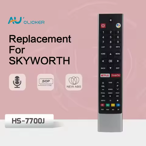 HS-7701J Voice Remote Control For Skyworth Coocaa Android Smart TVs Netflix Google Play 58G2A G6 E6D