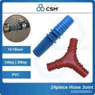 24pieces 1Way 3Way 13-16mm PVC Hose Joint Extension