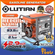 Mytools LUTIAN Gasoline Generator LT1990 Recoil Start 2.9HP 93.5cc | Mesin Penjana Kuasa Enjin Petro
