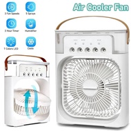 3Combination1 usb Fan Mini Fan Portable Fan Moisture-Proof Drying Air Purifier Spray Cooler With led