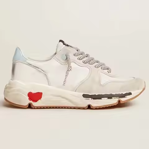 2025 Spring Sole New Retro Distressed Small Star Dirty Golden Shoes For Men Women Platform Sports Da