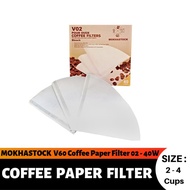 Coffee Filter Paper V60 Coffee Paper Filter 02-40 White