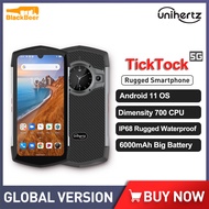 Unihertz TickTock Waterproof Rugged Smartphone 5G Mobile Phone Android 11 48MP Dimensity 700 8GB 128GB NFC 6000mAh Cellphone