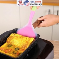 Wide Rim Silicone Frying Shovel - Transparent Spatula G3 Convenient for the Kitchen