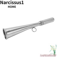 NARCISSUS Handheld Foghorn, 304 Stainless Steel Silver Boat Fog Horn, Weather Resistant Removable Mo