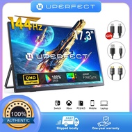 UPERFECT  2K 144HZ Portable Monitor 17.3 inch  2560*1440 Gaming Display, Freesync Travel Second Moni