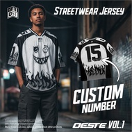 OESTE OVERSIZE JERSEY (ADULT) RUGBY JERSEY/ CUSTOM NUMBER AND NAME Y2K FASHION JERSEY/