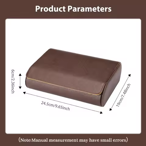 6 Watch Travel Cases for Men Watch Roll 6 Slots Travel Multifunctional Watch Display Box Cabinet Chr