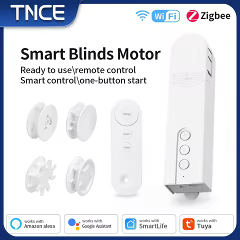 TNCE Tuya Chain Motorized Roller, WIFI Zigbee shutter Blinds Shade Drive Motor, Smart life APP, Voic