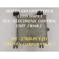 🇯🇵🇯🇵 Honda Civic Type R EK9 Ecu ( B16B ) PN: ( 37820-PCT-J11 KEIHIN ) / Electronic Control Unit / Ca