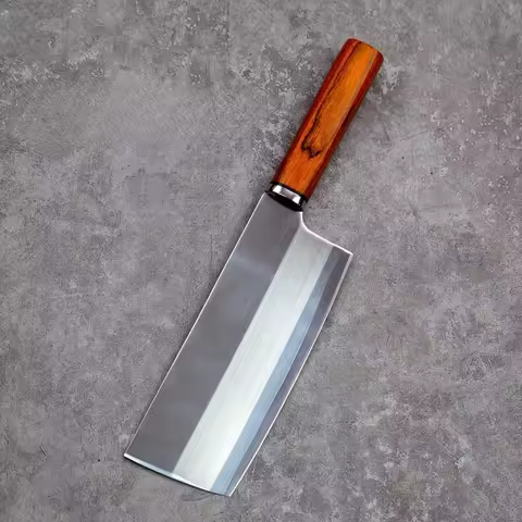 6.7-inch VG10 Three-ply Steel Blade Kitchen Knife 9Cr18mov Stainless Steel Slicing Knife Japanese Hi