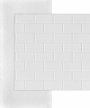 From Plain To Beautiful In Hours 124-P-SUBWAYTILE-3 Subway Tile 3D PVC Wall Panels 4 ft. x 8 ft. (Co