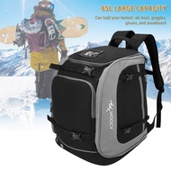 LIXADA Large Capacity Ski Boot Bag 65l Travel Backpack for Helmet Goggles Snowboard