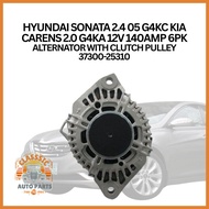 HYUNDAI SONATA 2.4 05 G4KC KIA CARENS 2.0 G4KA 12V 140AMP 6PK ALTERNATOR WITH CLUTCH PULLEY 37300-25