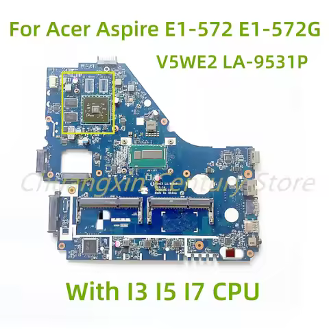 Suitable for Acer Aspire E1-572 V5-561G E1-572G Laptop motherboard V5WE2 LA-9531P with I3 I5 I7 CPU 