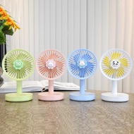 Ys2267 Cartoon Mini Portable Handheld Desktop Student Dormitory Fan Usb Rechargeable Table Fan