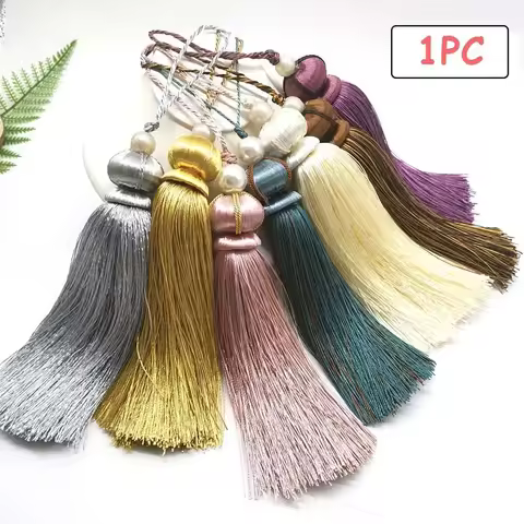 Euro Style Curtain Tassel Polyester Big Tassels 30cm silk tassels DIY Crafts For Curtain Valance Acc
