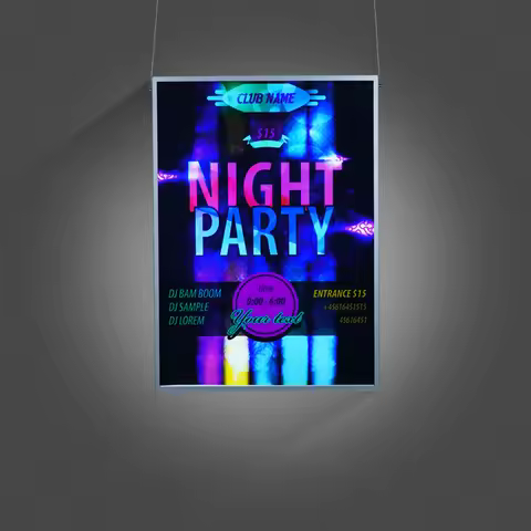 night bar sign board double side trade show advertising display led lighting box big boxes with ligh