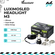 H6 23W 3-Sided AC/DC Motorcycle Projector Headlight Super Bright Automatic Bebek M3 LUXIMOS