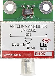 EMOS Broadband Amplifier 25 dB (Frequency Range 5-260 MHz, 470-790 MHz) for Mounting in Antenna Sock