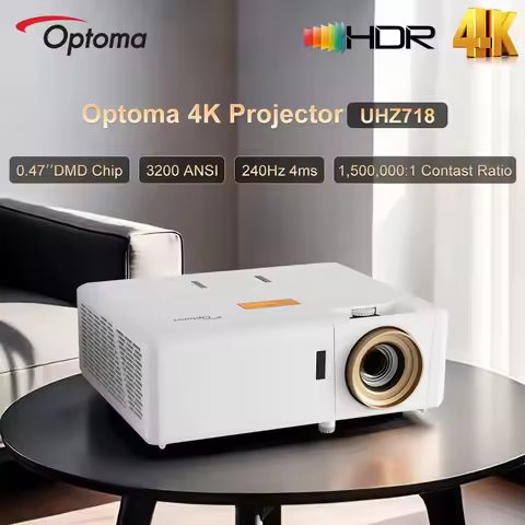 Optoma UHZ718 Laser Projector Android 9 2G RAM 3200 Lumens Short Throw UST Business/Ed. DLP Technolo