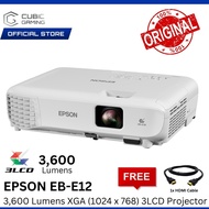 EPSON EB-E12, EB E12 3,600 LUMENS / EB-E01, EB E01, E01 PROJECTOR 3300 LUMENS 3 LCD XGA (1024x768) A