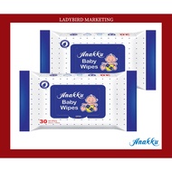 【Anakku】Wet Wipes 30‘S  X 2 / Tisu Basah Bayi