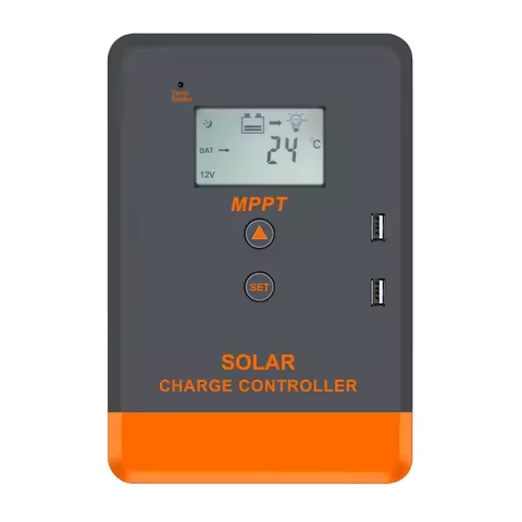 PowMr Solar Charge Controller MPPT 20A/30A/40A Charging Auto LCD Display Regulator 12V/24V Lithium B