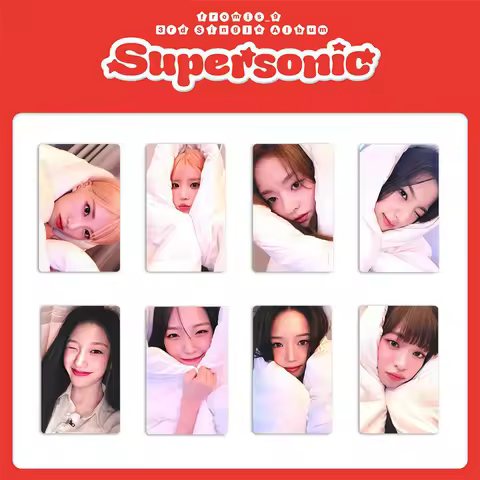 8pcs/set Fromis_9 Group Album LOMO Card Supersonic Photo Card 3 Inch Special Card JUICY Postcard Gir