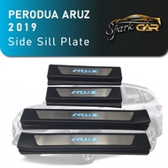 Perodua Aruz 2019 Car Side Sill Step Plate with Blue Light LED