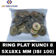M5 Plate Ring / M5 Bolt Plate Ring / 5x18x1 mm plate ring / 8 lock plate ring / Plate ring