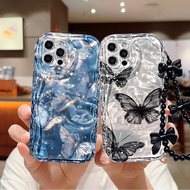 For IPhone 17 16 11 Pro 13 15 7Plus Pro Max 8 6 6s XR XS Aesthetic Wave Butterfly Cover