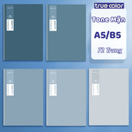 Sổ Khâu Gáy 72 Trang – Vở Khâu A5/B5 Vở Gáy Thẳng Vở Bìa Màu Pastel Thiết Kế Tinh Tế Giấy Cao Cấp M