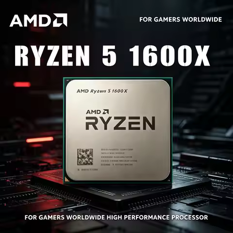 AMD Ryzen 5 1600X 3.6GHz Six Core Twelve Thread CPU 95W L3 16M Socket AM4 R5 1600X Desktop Gaming Pr